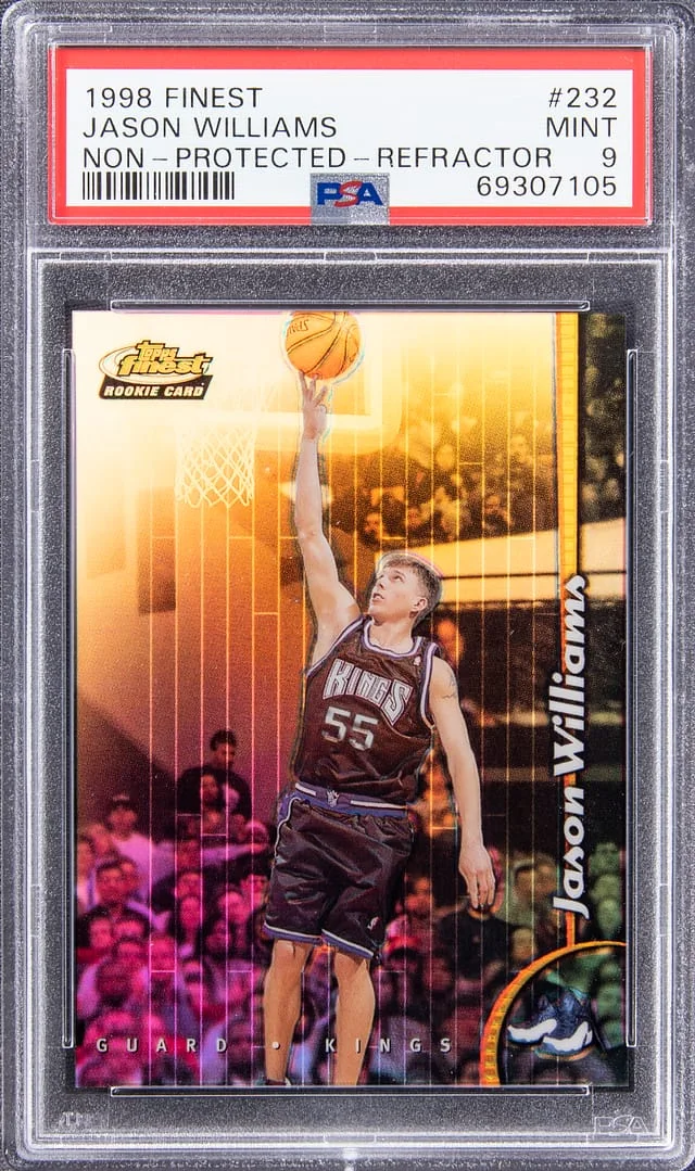 1998-99 Topps Finest Jason Williams Refractor W/Coating #232 card image