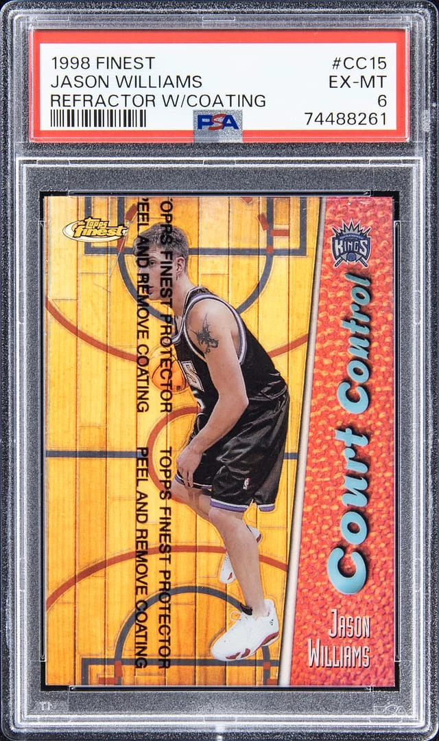 1998-99 Topps Finest Jason Williams Refractor with Coating #CC15 card image