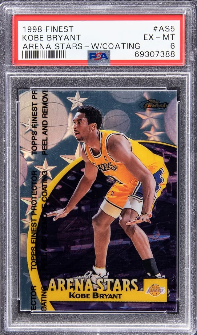 1998-99 Topps Finest Kobe Bryant Arena Stars W/Coating #AS5 card image