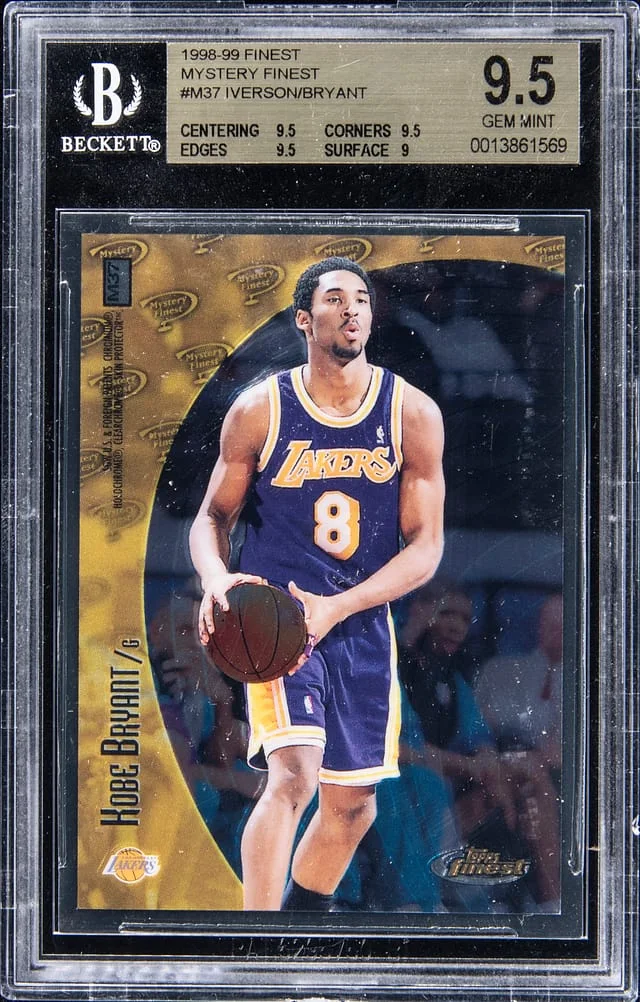 1998-99 Topps Finest Kobe Bryant/Allen Iverson Mystery Finest #M37 card image