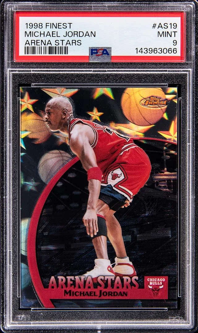 1998-99 Topps Finest Michael Jordan Arena Stars #AS19 card image