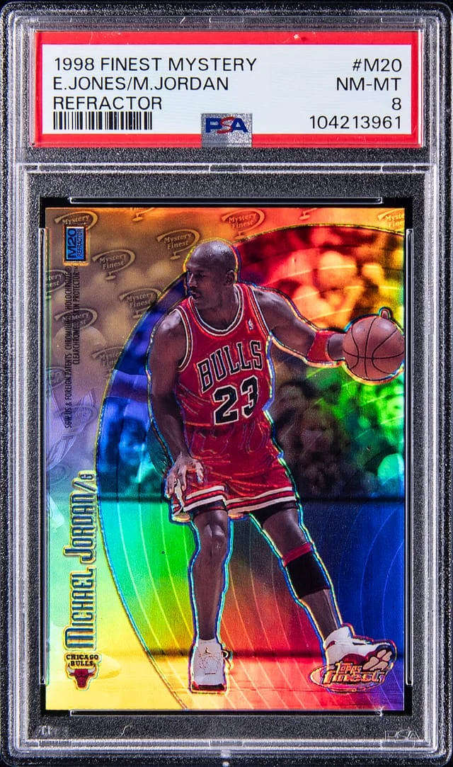 1998-99 Topps Finest Michael Jordan/Eddie Jones Mystery #M20 card image