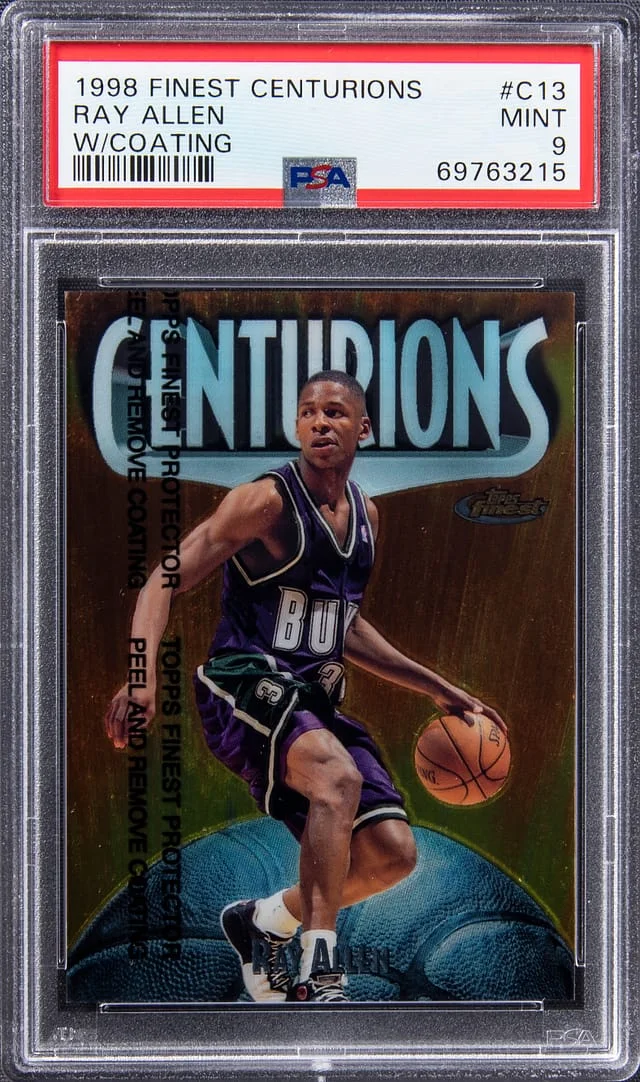 1998-99 Topps Finest Ray Allen Centurions W/ Coating #C13 card image