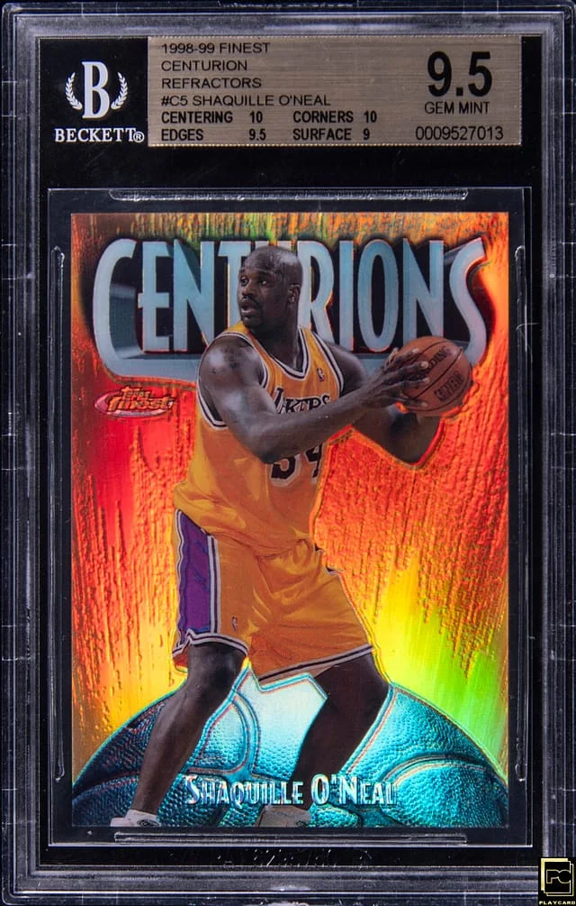 1998-99 Topps Finest Shaquille O'Neal Centurions Refractor #C5 card image