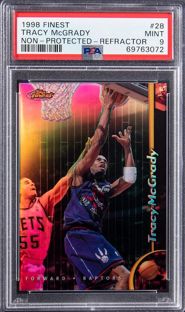 1998-99 Topps Finest Tracy McGrady Refractor, Non-Protected #28 card image