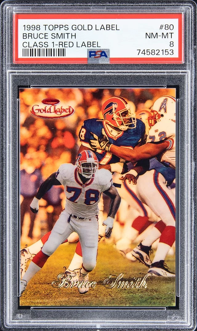 1998-99 Topps Gold Label Class 1 Bruce Smith Red Label #80 card image