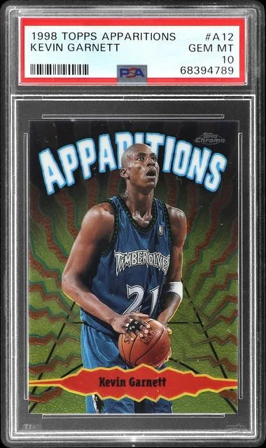 1998-99 Topps Kevin Garnett Apparitions #A12 card image