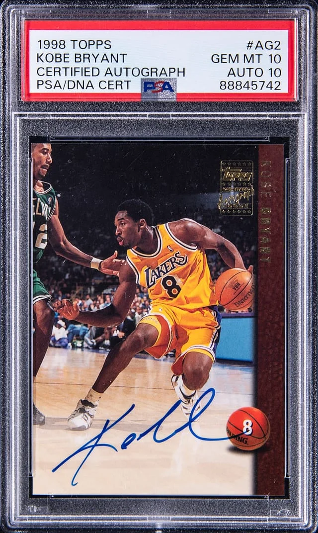1998-99 Topps Kobe Bryant Certified Autograph #AG2 card image