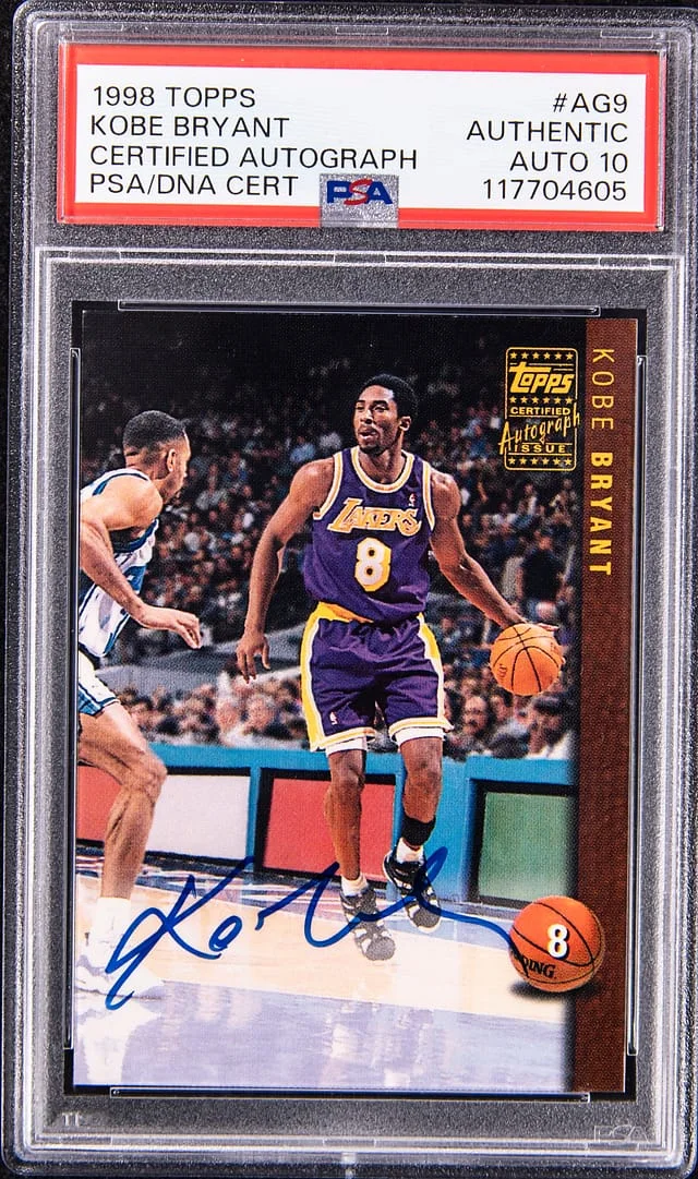 1998-99 Topps Kobe Bryant Certified Autograph #AG9 card image