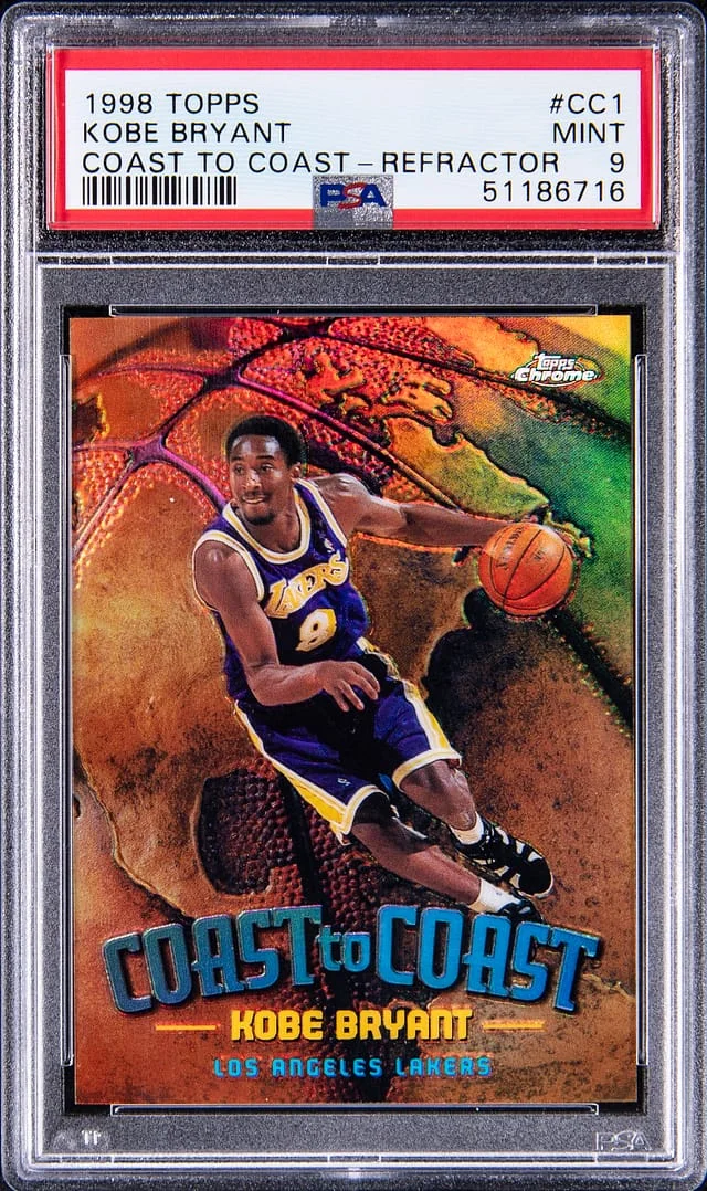 1998-99 Topps Kobe Bryant Coast to Coast Refractor #CC1 card image