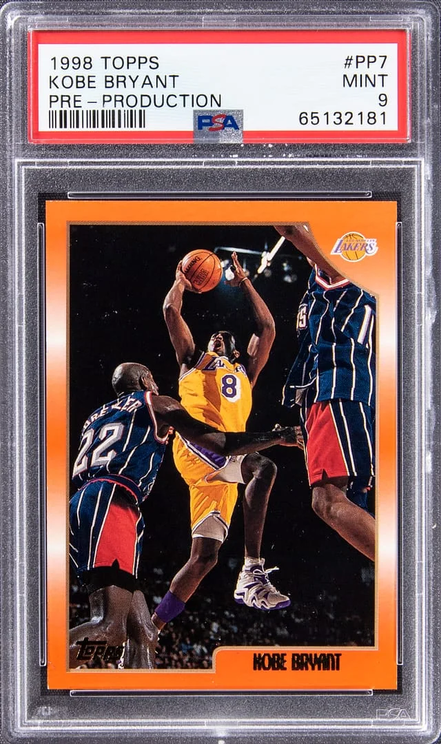 1998-99 Topps Kobe Bryant Pre-Production #PP7 card image