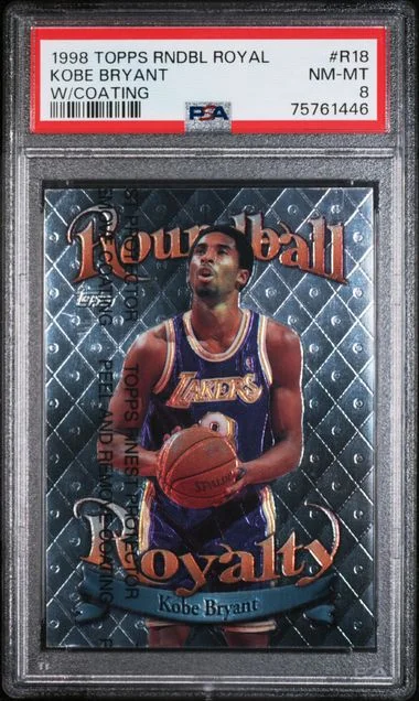 1998-99 Topps Kobe Bryant Roundball Royal W/Coating #R18 card image