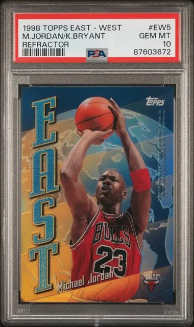 1998-99 Topps Kobe Bryant/Michael Jordan East - West Refractor #EW5 card image