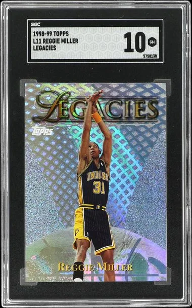 1998-99 Topps Reggie Miller Legacies #L11 card image