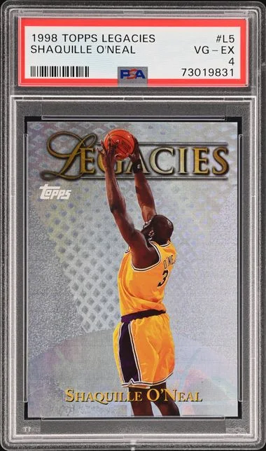 1998-99 Topps Shaquille O'Neal Legacies #L5 card image
