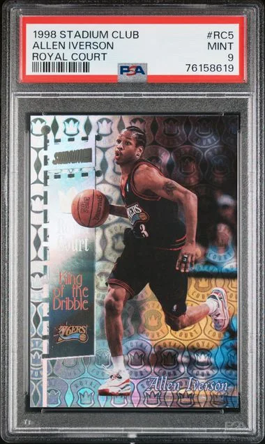 1998-99 Topps Stadium Club Allen Iverson Royal Court #RC5 card image