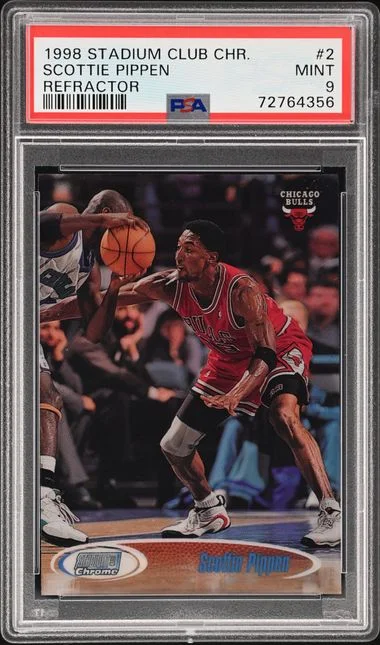 1998-99 Topps Stadium Club Chrome Scottie Pippen Refractor #SCC2 card image