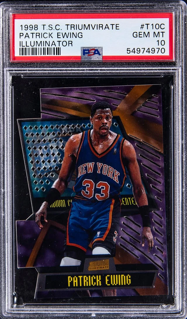 1998-99 Topps Stadium Club Patrick Ewing Triumvirate Illuminator #T10C card image