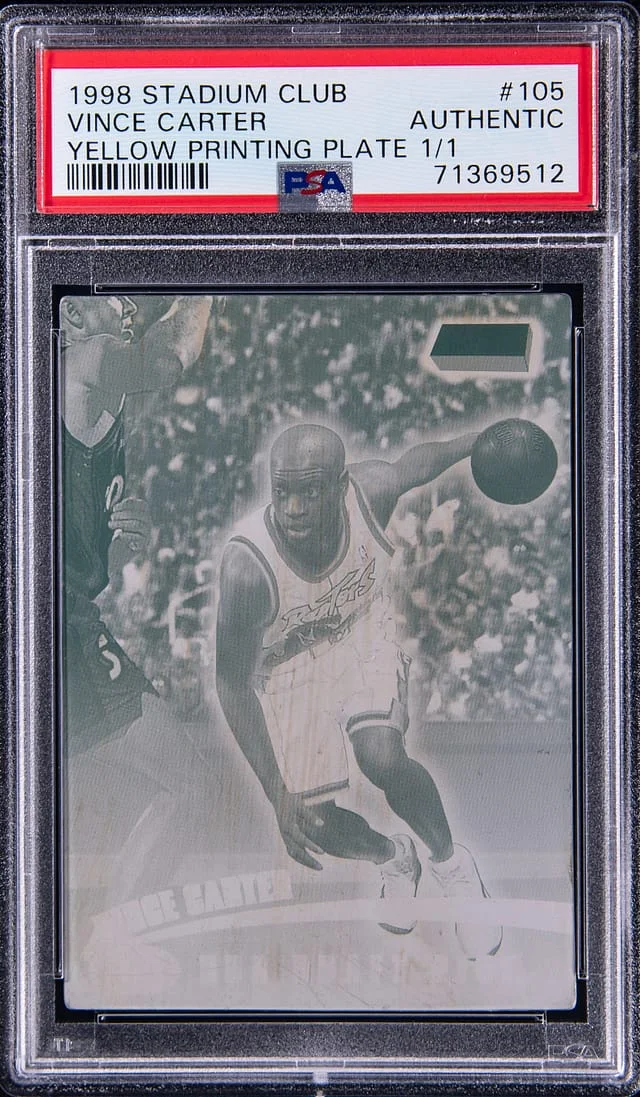 1998-99 Topps Stadium Club Vince Carter One of a Kind #105 card image