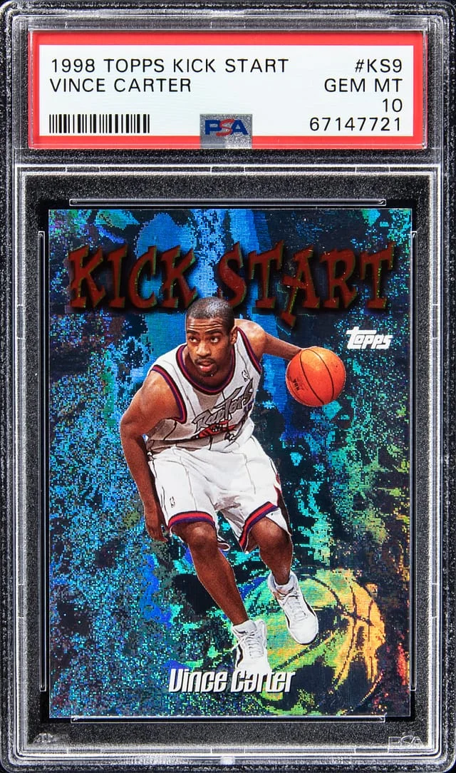 1998-99 Topps Vince Carter Kick Start #KS9 card image
