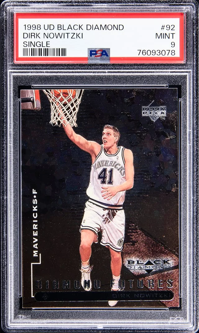 1998-99 UD Black Dirk Nowitzki Diamond Single #92 card image