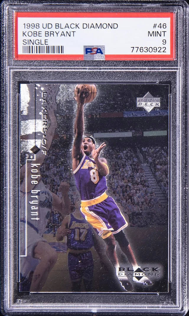 1998-99 UD Black Kobe Bryant Diamond Single #46 card image