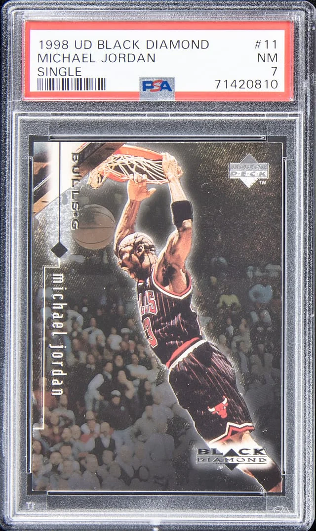 1998-99 UD Black Michael Jordan Diamond Double #11 card image