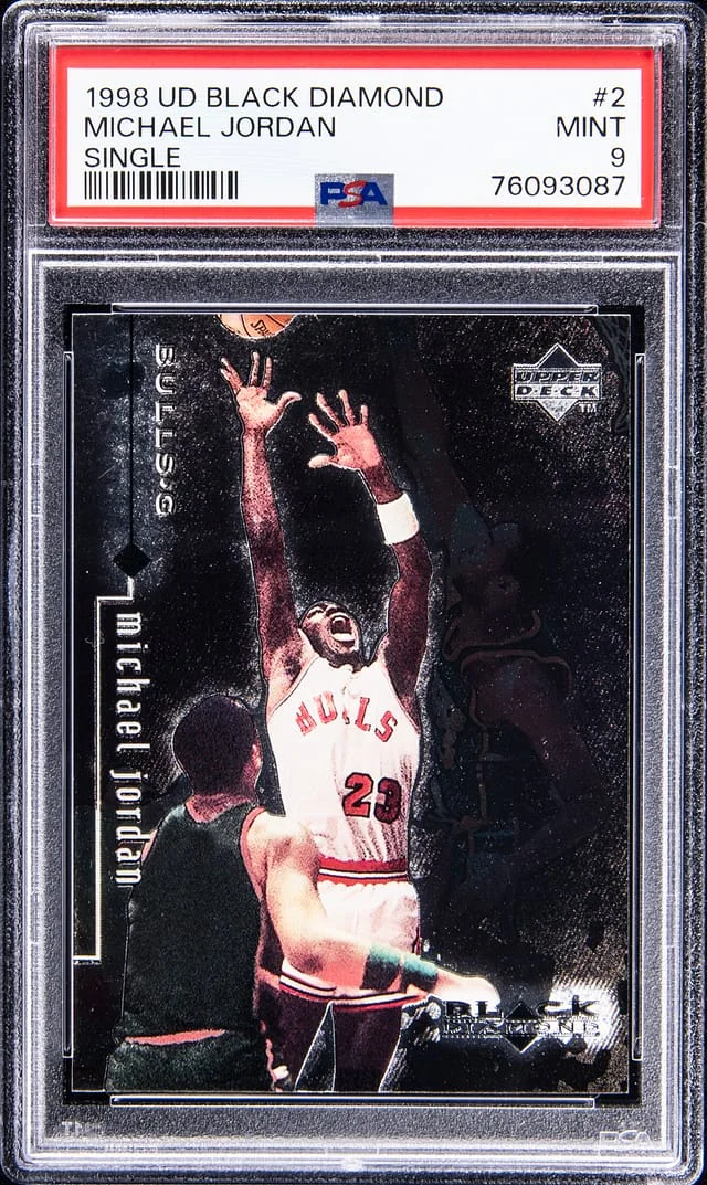 1998-99 UD Black Michael Jordan Diamond Single #2 card image