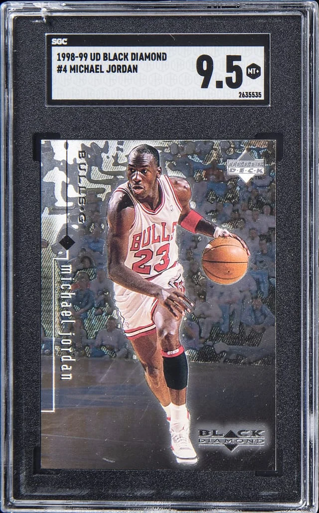 1998-99 UD Black Michael Jordan Diamond #4 card image