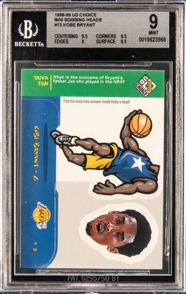 1998-99 UD Choice Kobe Bryant Mini Bobbing Heads #13 card image