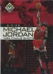 1998-99 UD Choice Preview Michael Jordan NBA Finals Shots #2 card image
