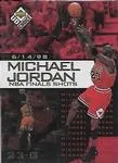 1998-99 UD Choice Preview Michael Jordan NBA Finals Shots #6 card image