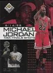 1998-99 UD Choice Preview Michael Jordan NBA Finals Shots #8 card image