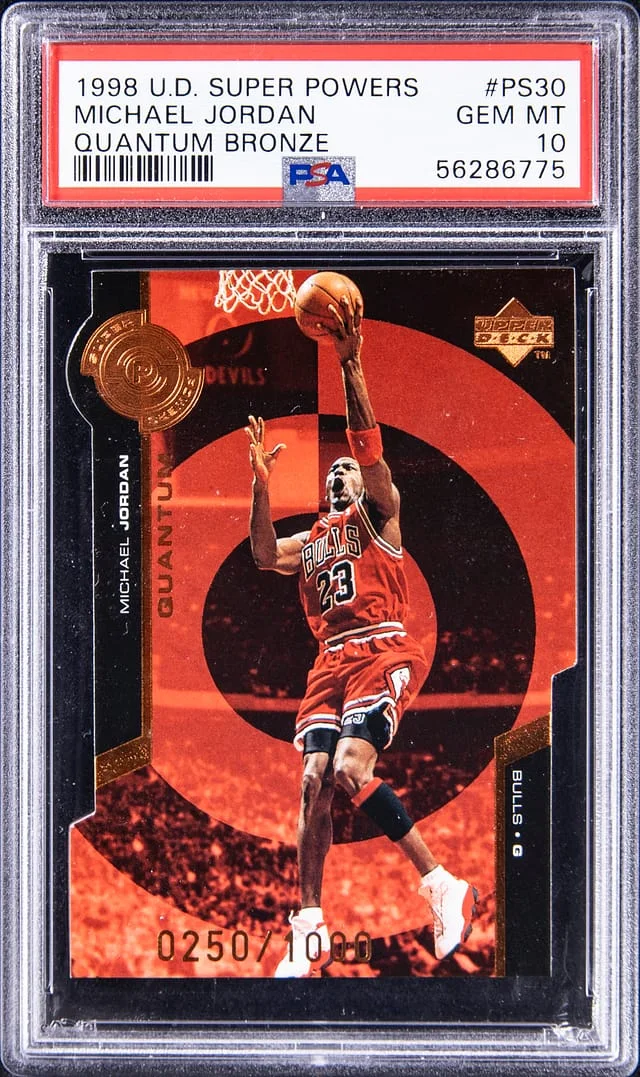 1998-99 U.D Super Powers Quantum Bronze Michael Jordan #PS30 card image
