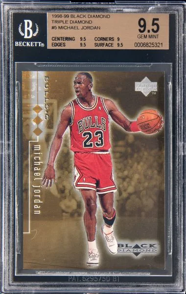 1998-99 Upper Deck Black Diamond Michael Jordan Triple Diamond #5 card image