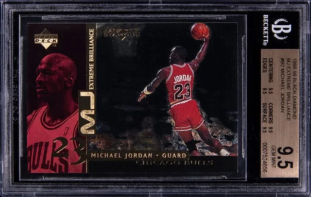 1998-99 Upper Deck Black Diamond Michael Jordan MJ Extreme Brilliance #82 card image
