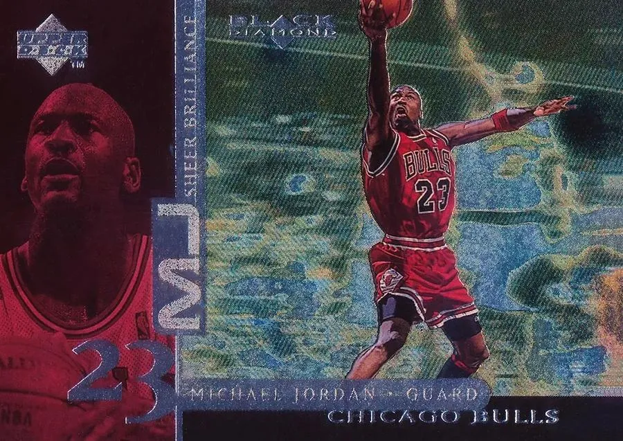 1998-99 Upper Deck Black Diamond Michael Jordan MJ Sheer Brilliance #B28 card image