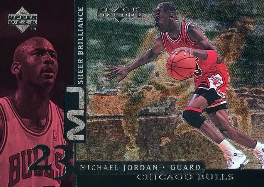 1998-99 Upper Deck Black Diamond Michael Jordan MJ Sheer Brilliance #B8 card image