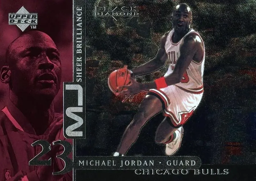 1998-99 Upper Deck Black Diamond Michael Jordan MJ Sheer Brilliance #B9 card image