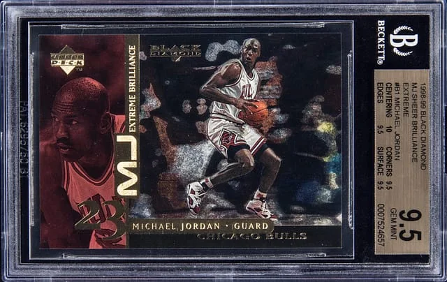1998-99 Upper Deck Black Diamond Michael Jordan Sheer Brilliance Extreme #EB1 card image