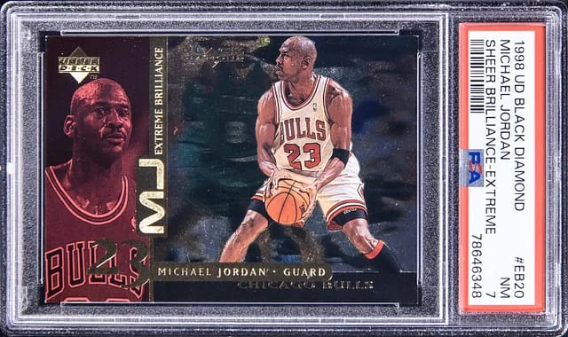 1998-99 Upper Deck Black Diamond Michael Jordan Sheer Brilliance Extreme #EB20 card image