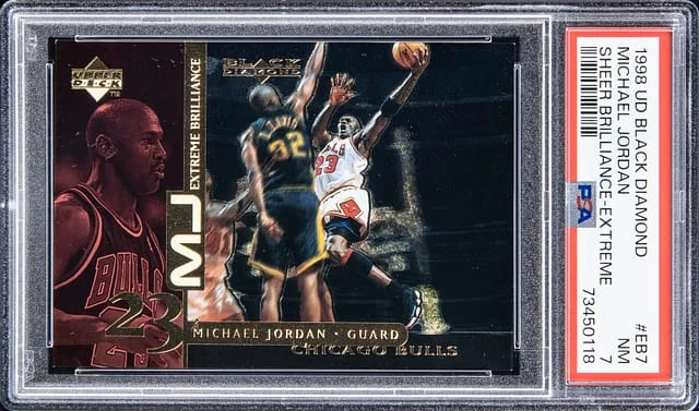 1998-99 Upper Deck Black Diamond Michael Jordan Sheer Brilliance Extreme #EB7 card image