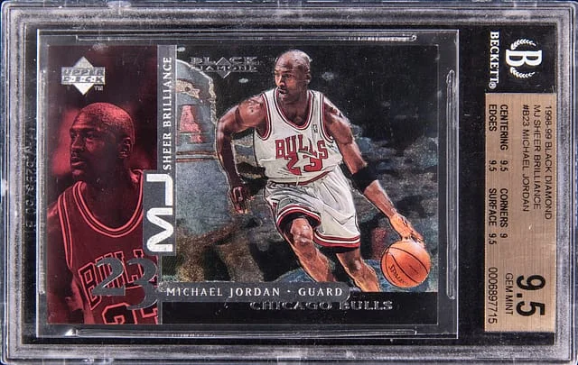 1998-99 Upper Deck Black Diamond Michael Jordan MJ Sheer Brilliance #SB23 card image