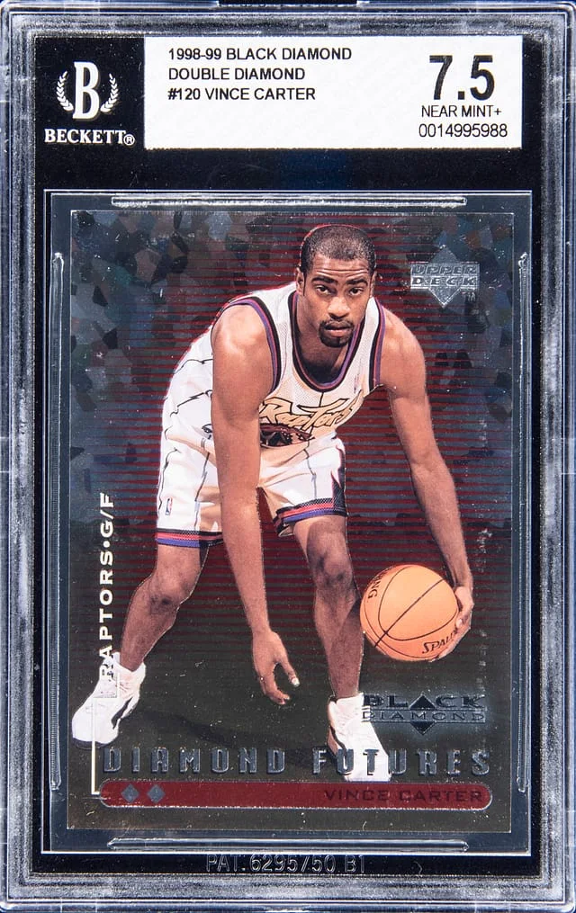 1998-99 Upper Deck Black Diamond Vince Carter Double Diamond #120 card image