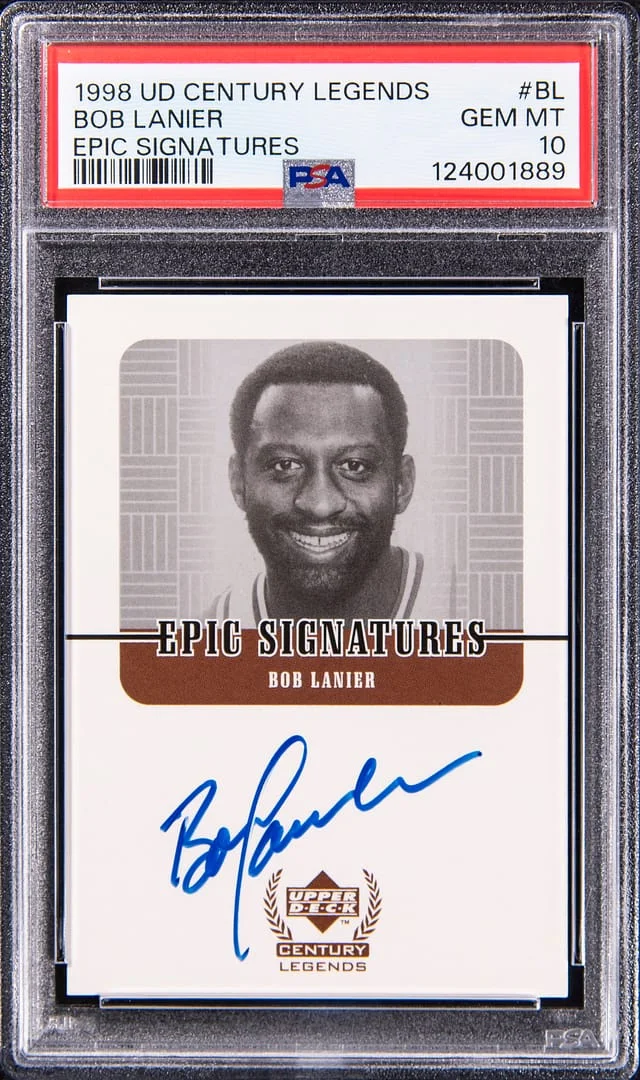 1998-99 Upper Deck Bob Lanier Century Legends Epic Signatures #BL card image