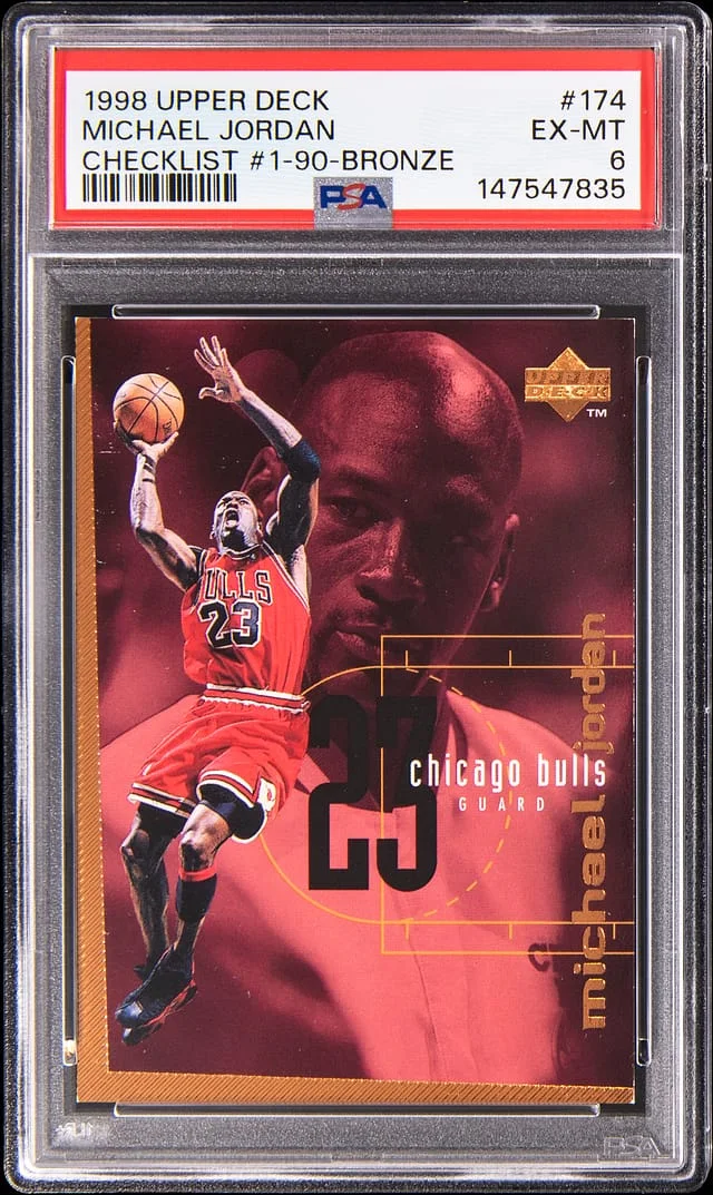 1998-99 Upper Deck Bronze #174 Michael Jordan Checklist #1-90 card image