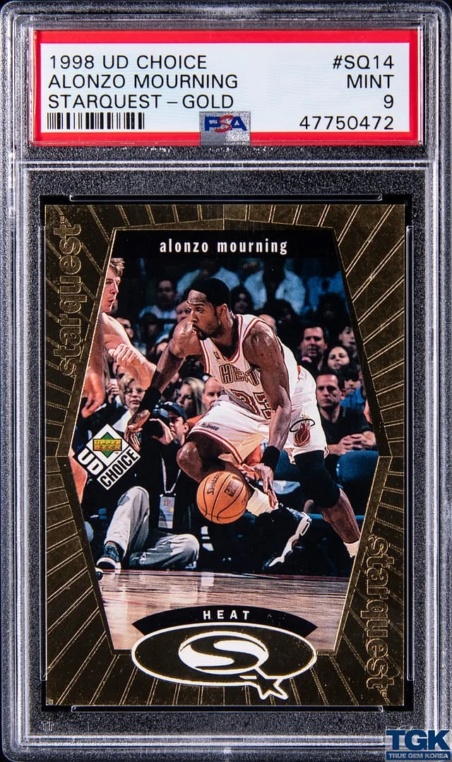 1998-99 Upper Deck Choice Alonzo Mourning Starquest Gold #SQ14 card image