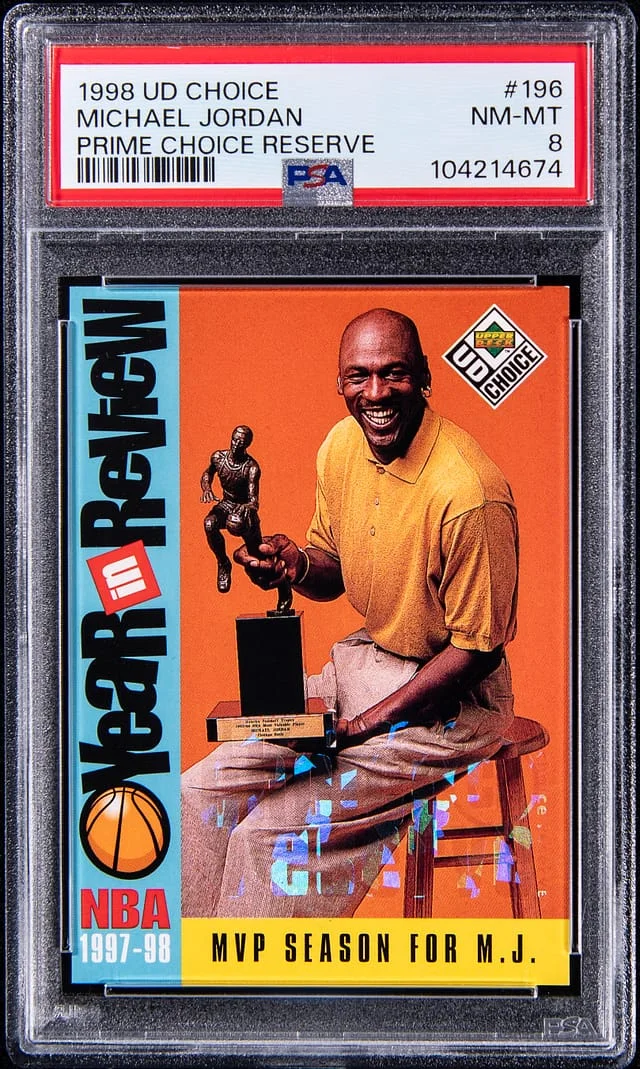 1998-99 Upper Deck Choice Michael Jordan Prime Choice Reserve #196 card image