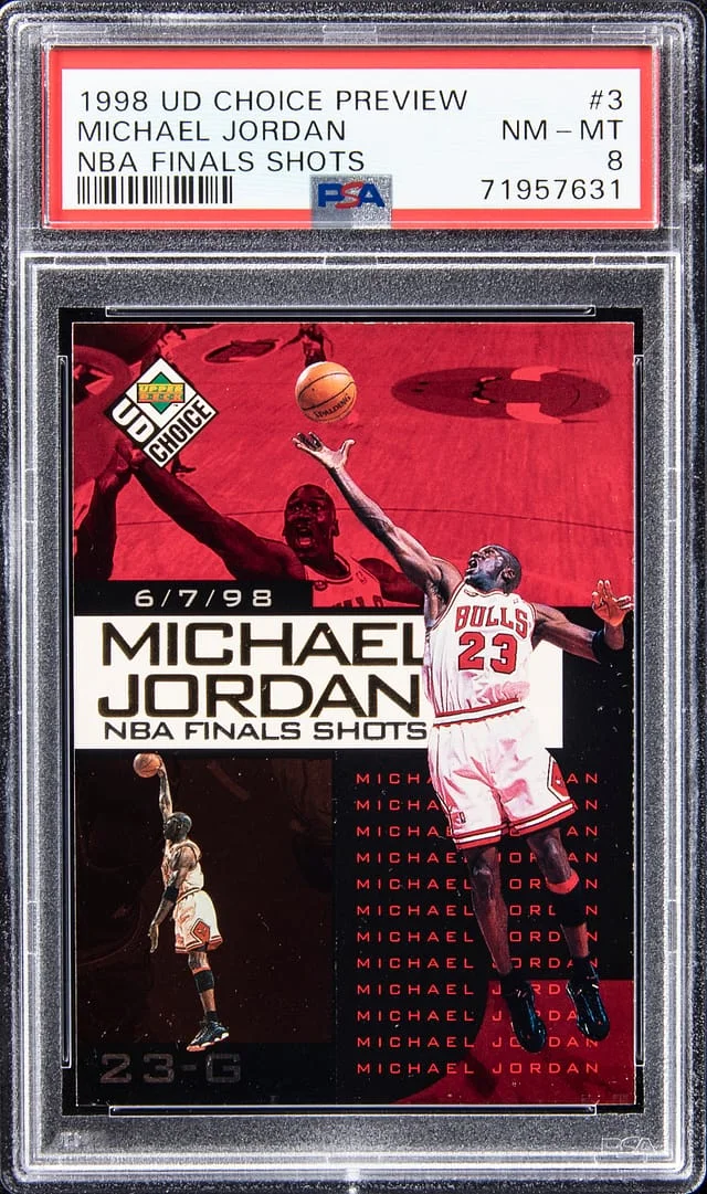 1998-99 Upper Deck Choice Michael Jordan Preview NBA Finals Shots #3 card image