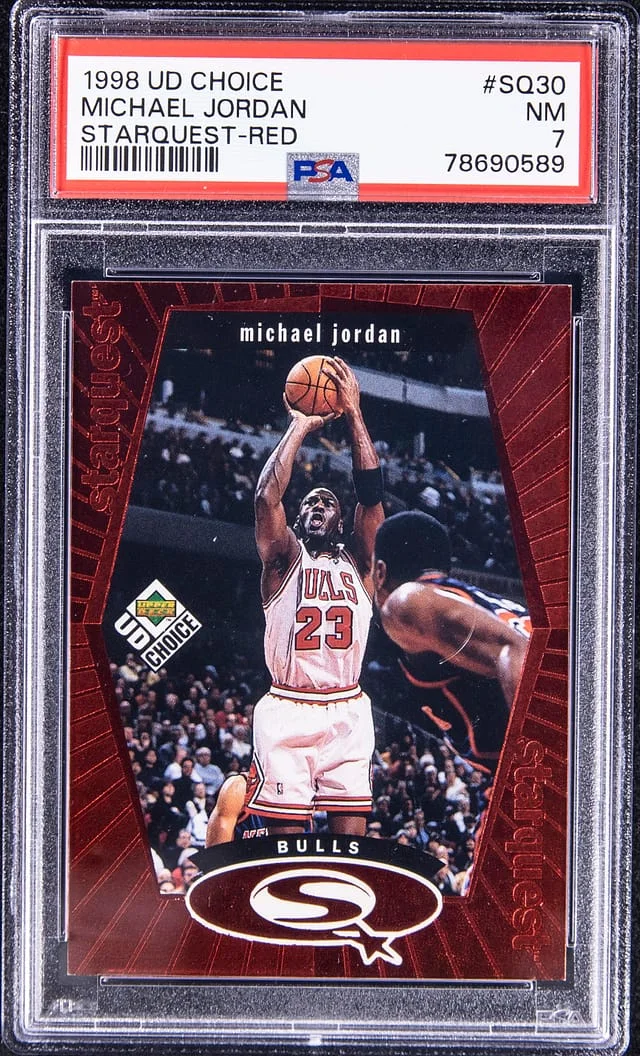1998-99 Upper Deck Choice Michael Jordan Starquest Red #SQ30 card image